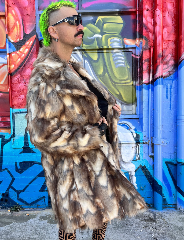 SHERIFF FAUX FUR JACKET  MADE 4 U 