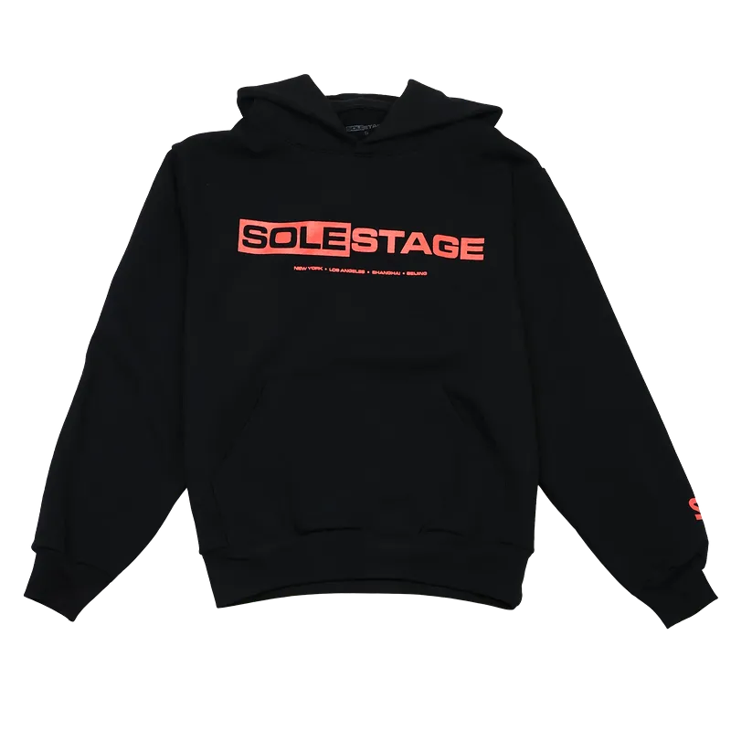 Solestage Box Logo Hoodie black