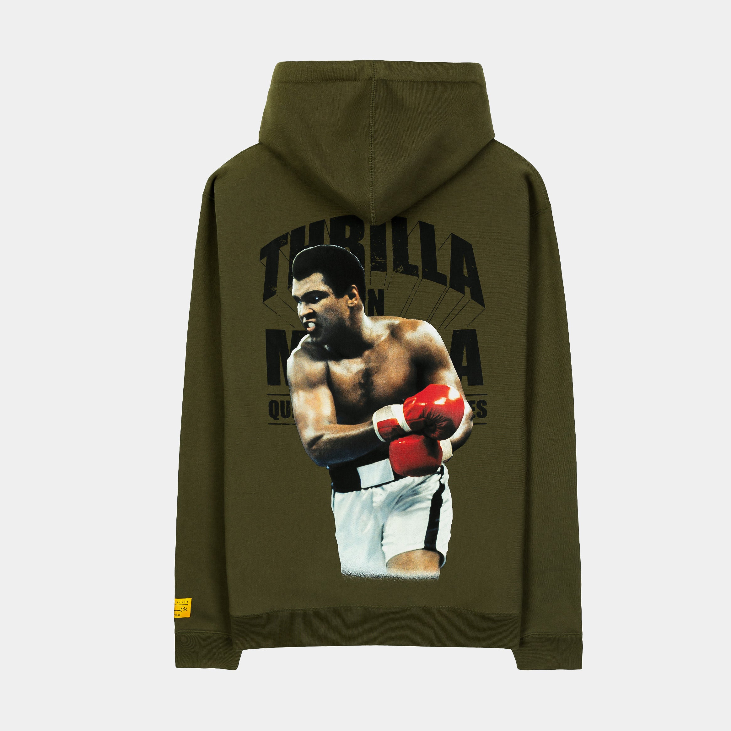 SP x Muhammad Ali Thrilla In Manilla Pullover Mens Hoodie (Olive)