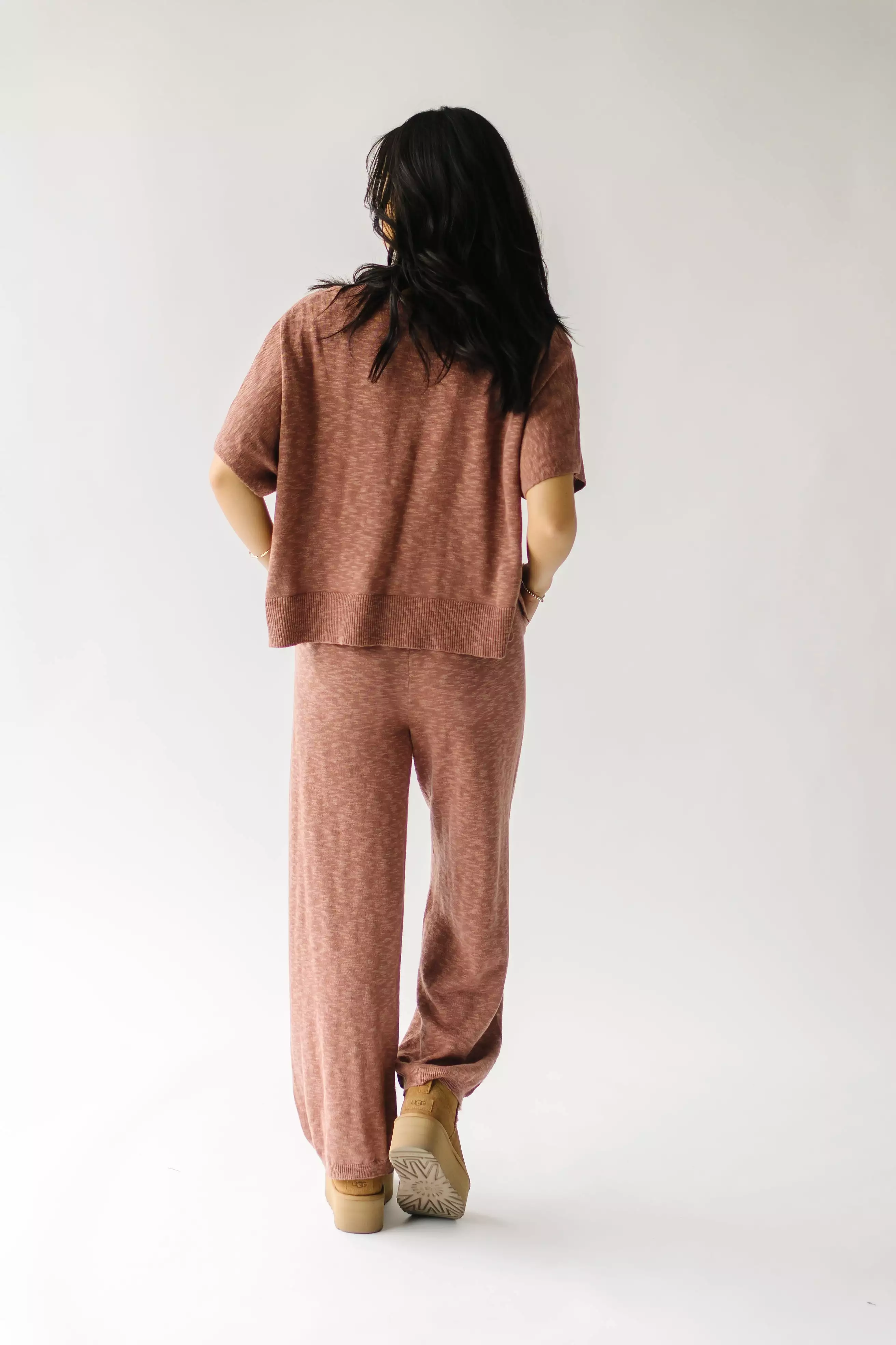 The Arrington Relaxed Sweater Set in Rust