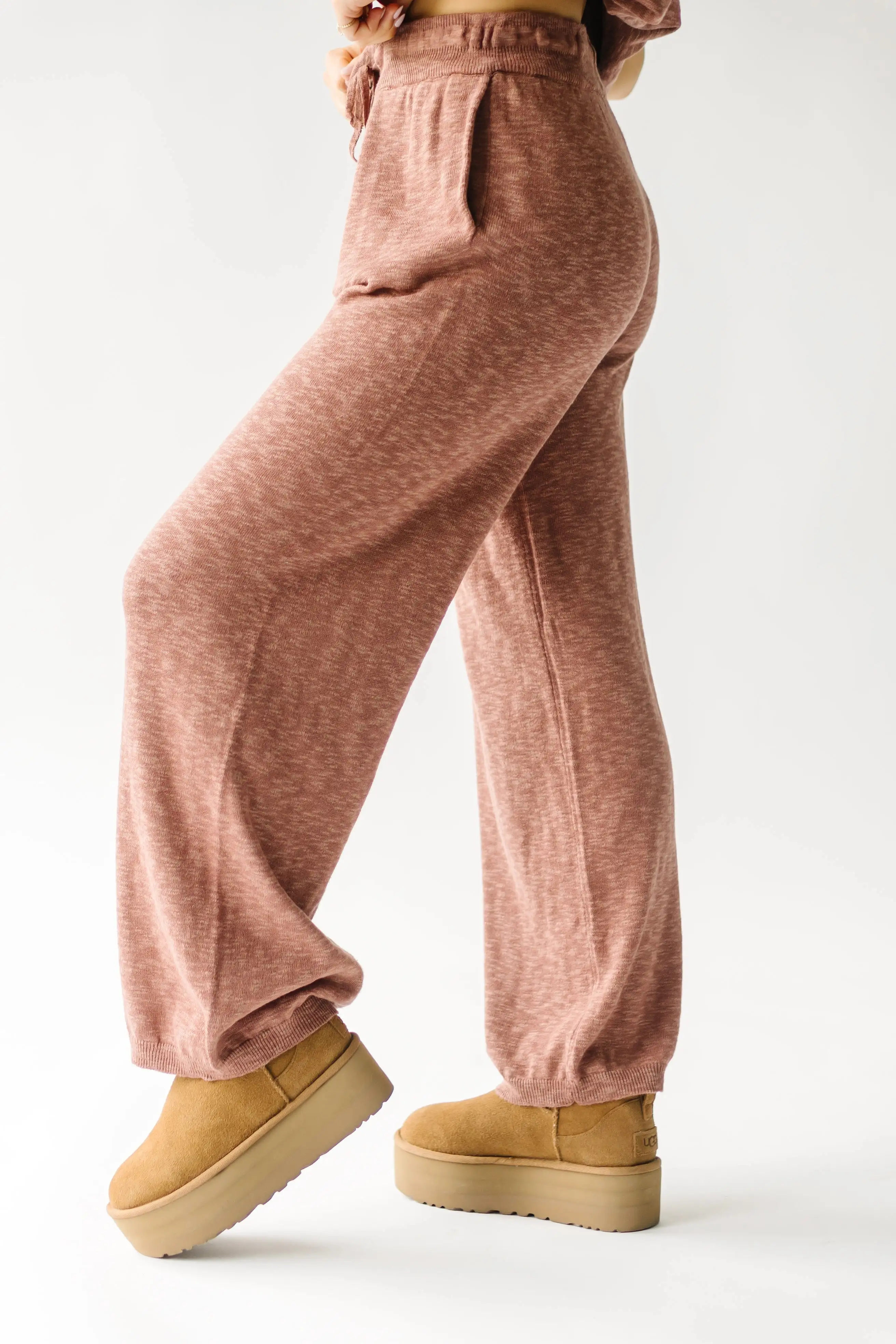 The Arrington Relaxed Sweater Set in Rust