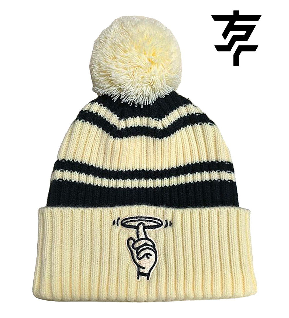 The Finger Pompom Beanie