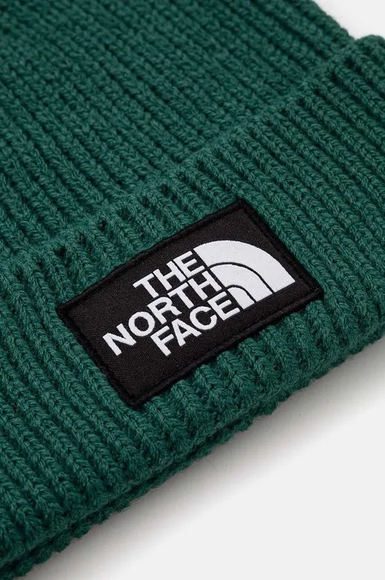 The North Face beanie TNF Logo Box Pom Beanie green color NF0A3FN3NL11