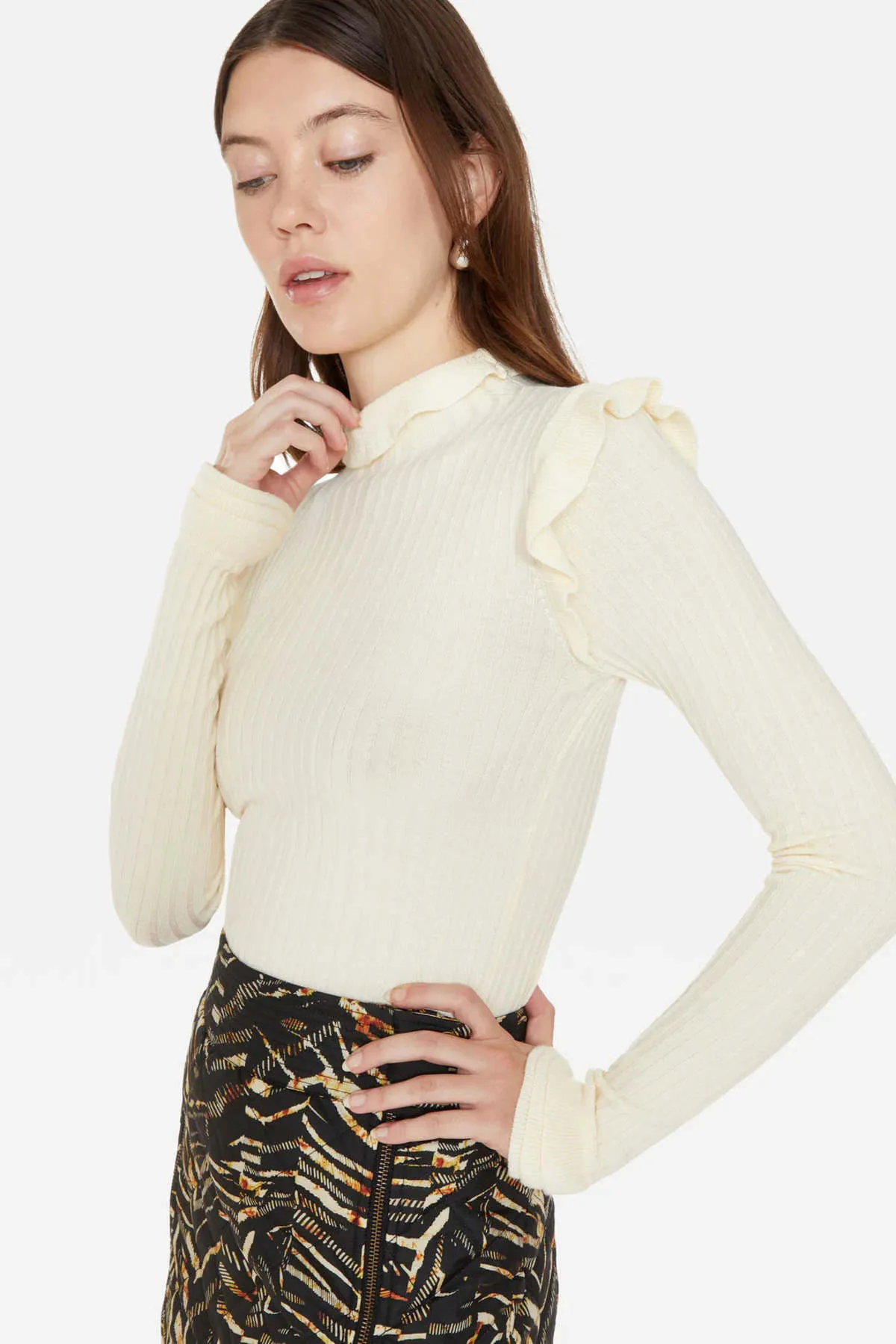 Tinley Turtleneck - Whitecap