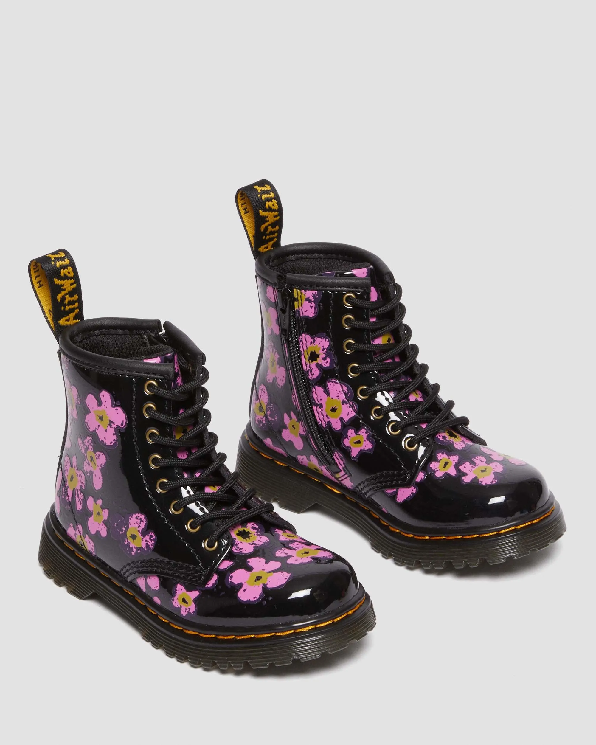 Toddler 1460 Floral Patent Boots