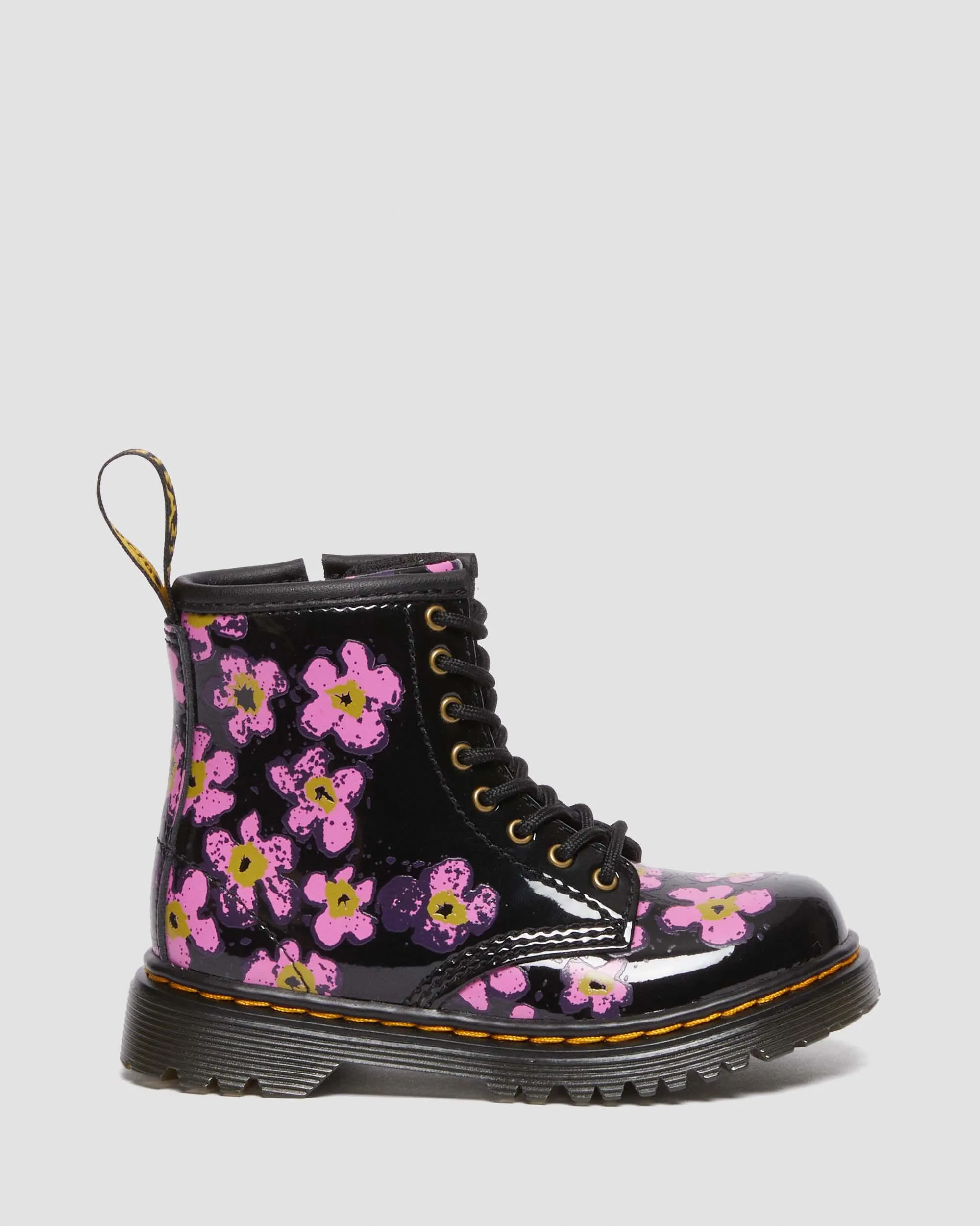 Toddler 1460 Floral Patent Boots