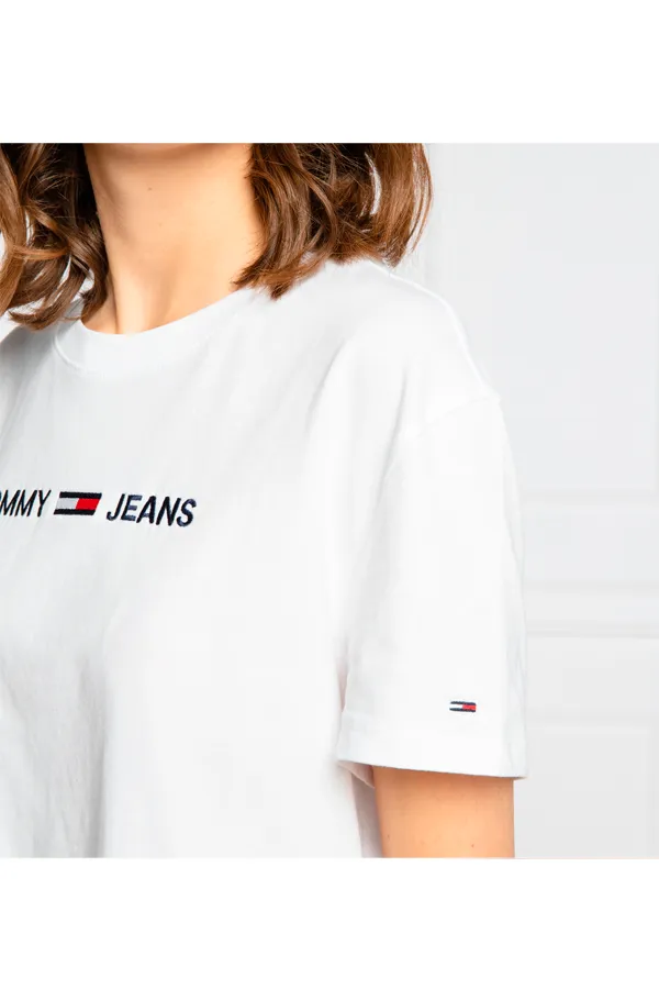 Tommy Hilfiger Women TJW Logo Tee White