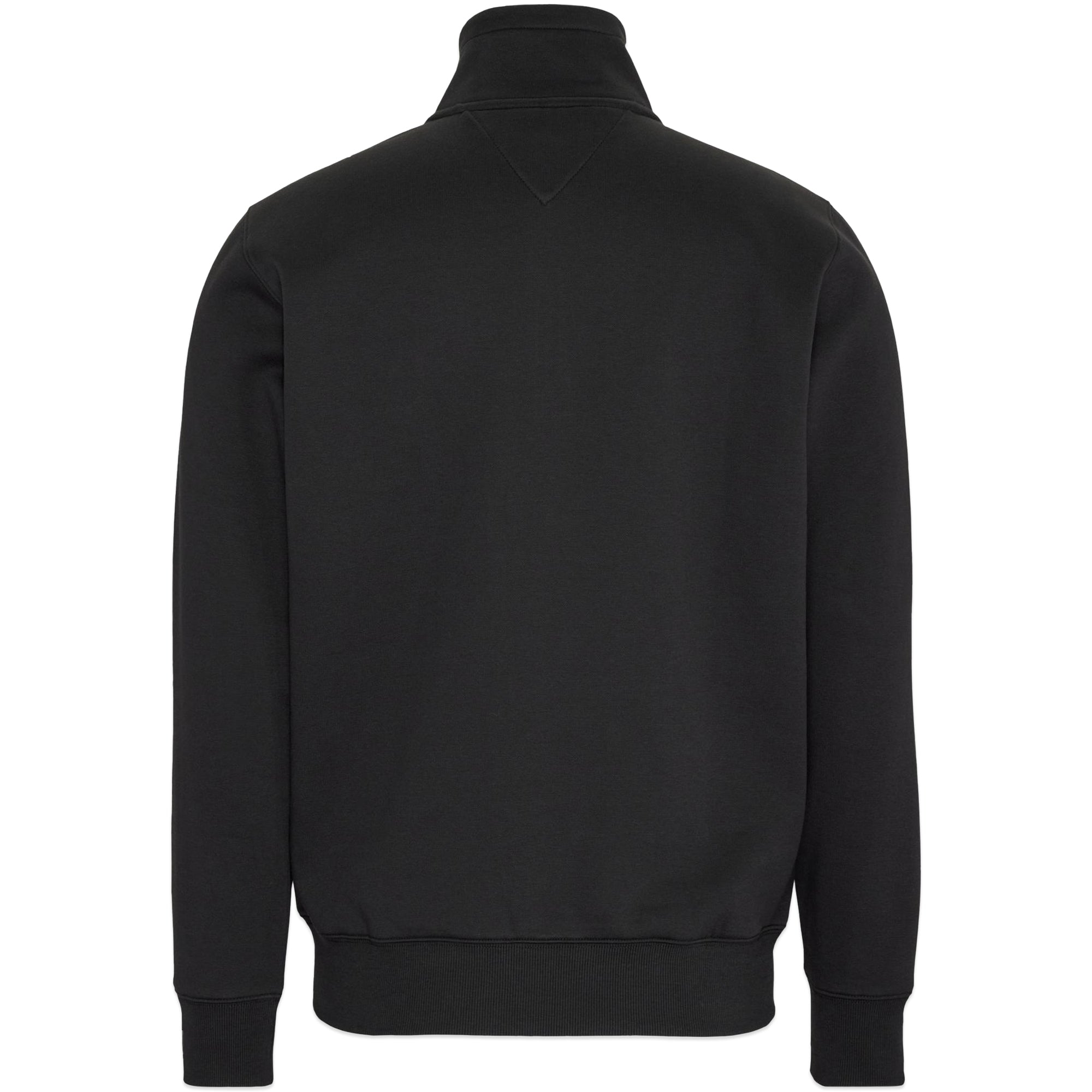 Tommy Jeans Mock Neck Zip Sweat - Black