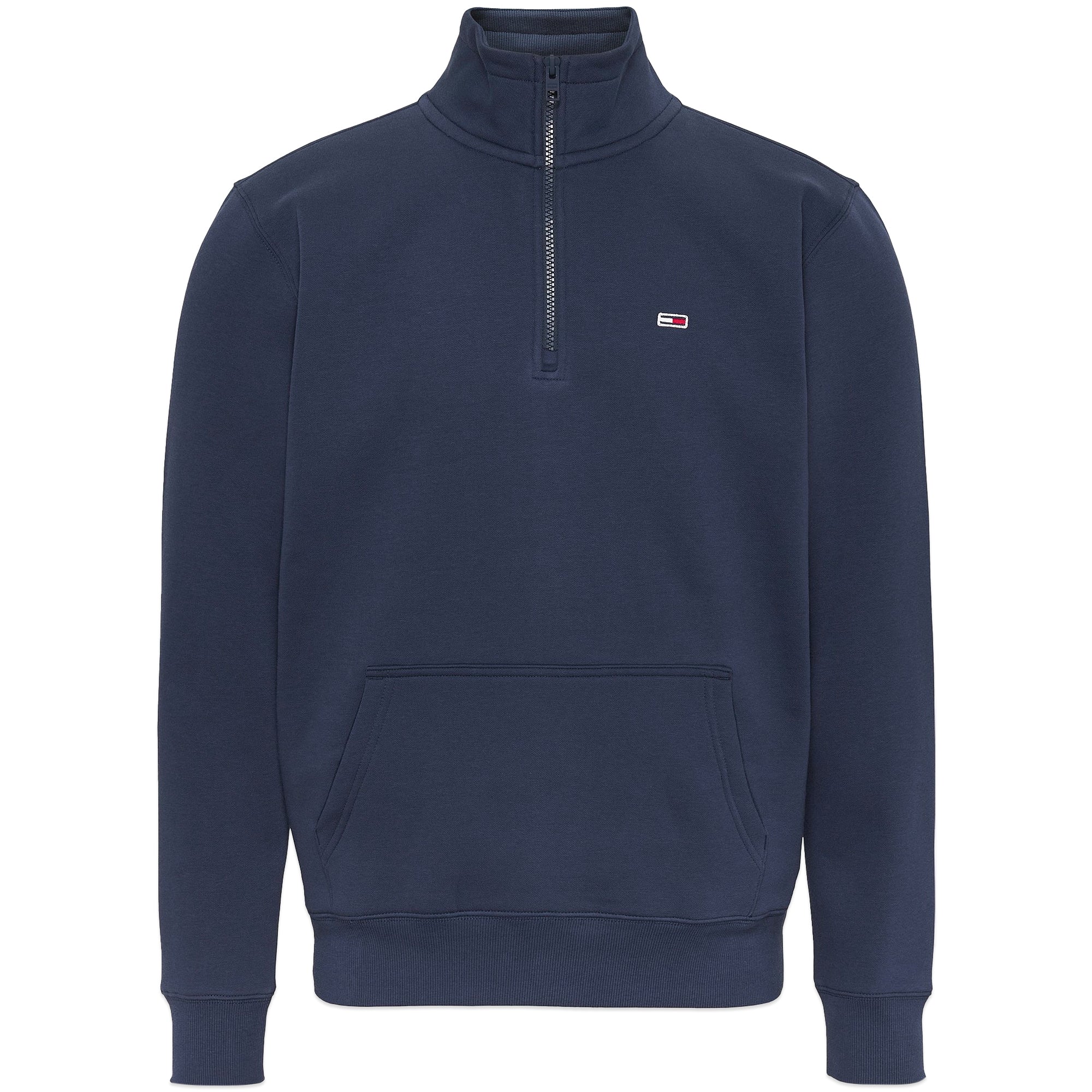 Tommy Jeans Mock Neck Zip Sweat - Navy