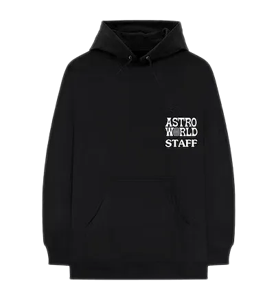 Travis Scott Astroworld Staff Hoodie Black