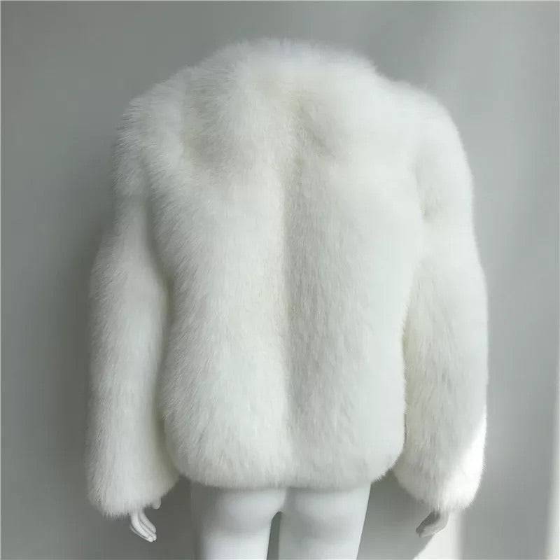 Ultra Plush Mid Length Fox Fur Coat