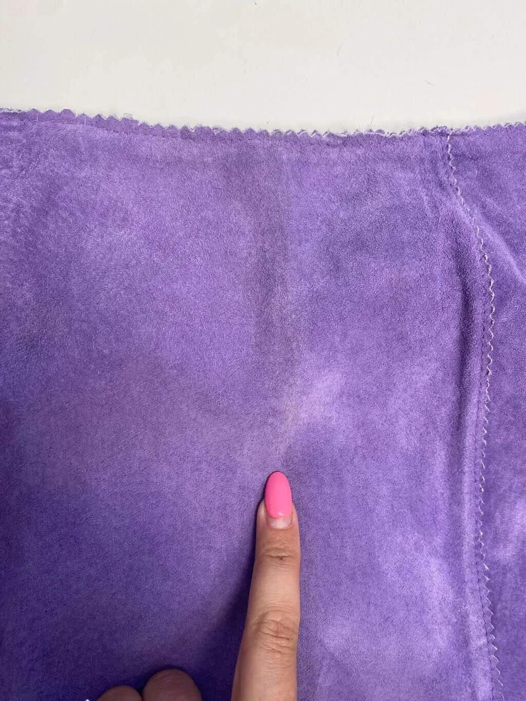 Vintage Y2K lilac suede skirt – Medium