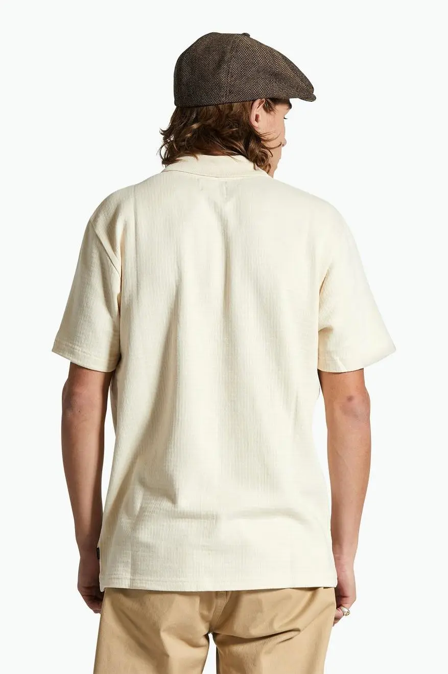 Waffle S/S Polo - Whitecap