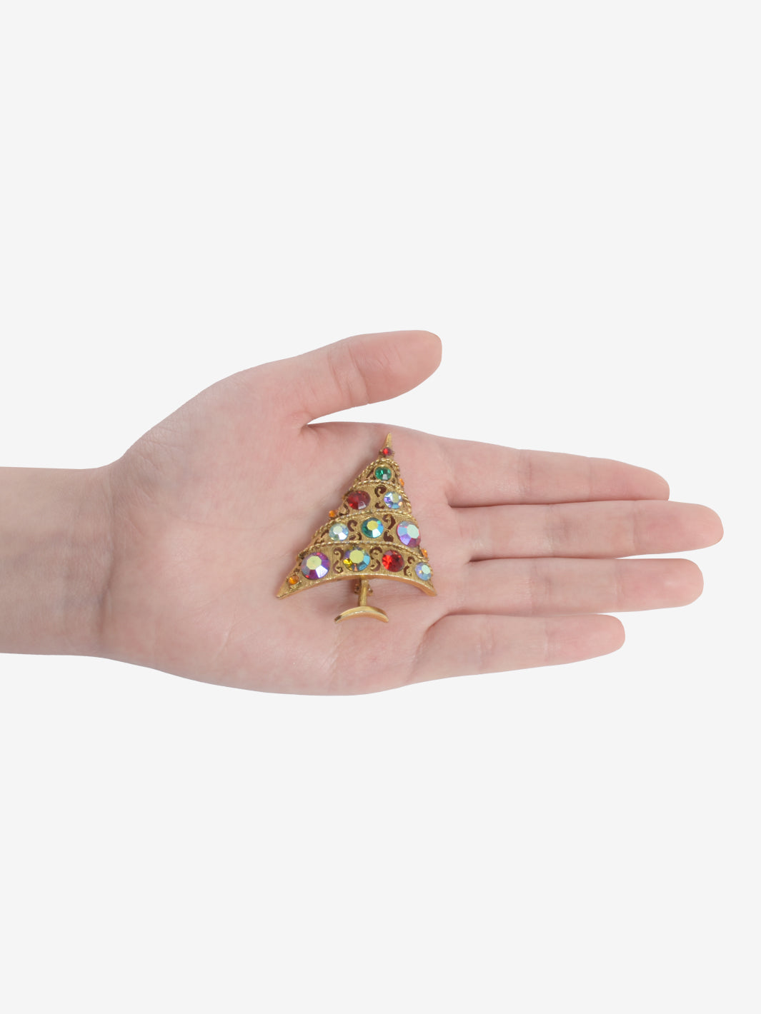 Weiss Christmas Tree Brooch-'60