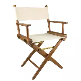 Whitecap Directors Chair w/Natural Seat Covers - Teak [60044]