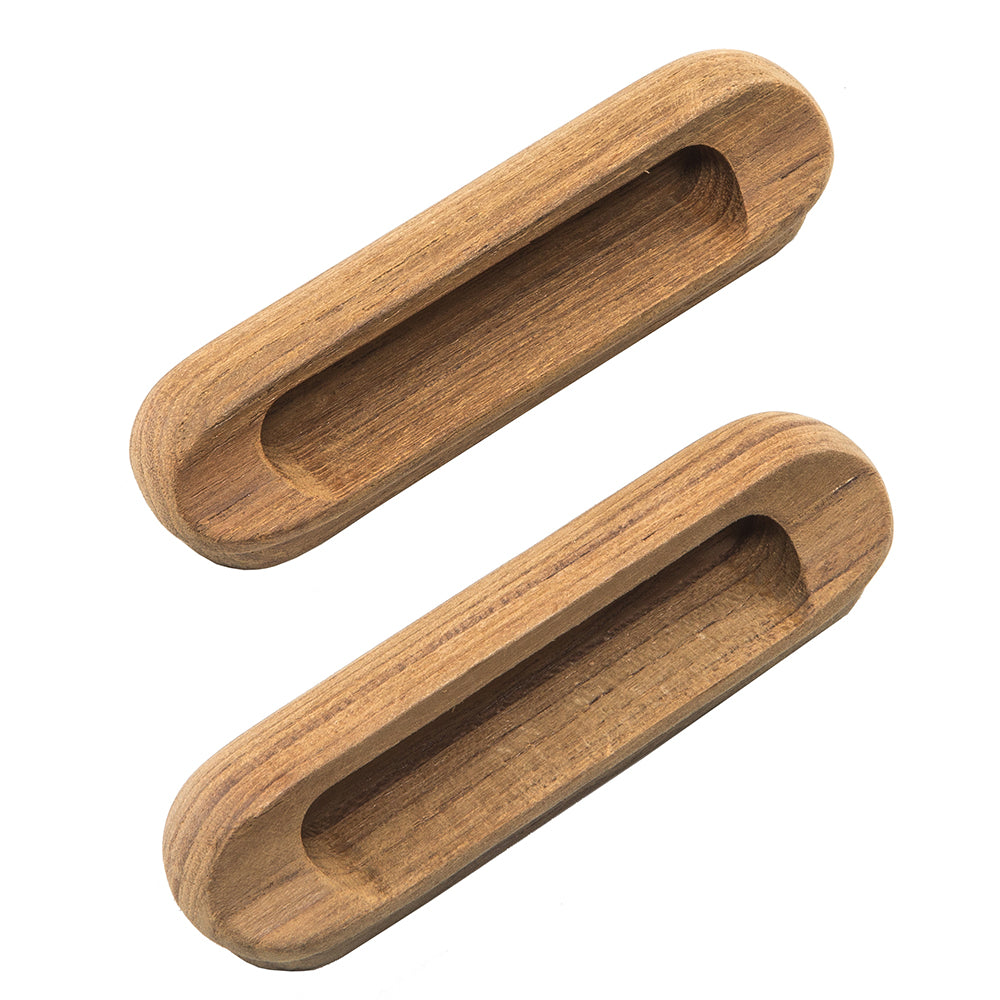 Whitecap Teak Oblong Drawer Pull - 4-1/16L - 2 Pack [60124-A]