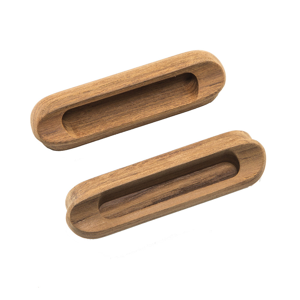 Whitecap Teak Oblong Drawer Pull - 4-1/16L - 2 Pack [60124-A]