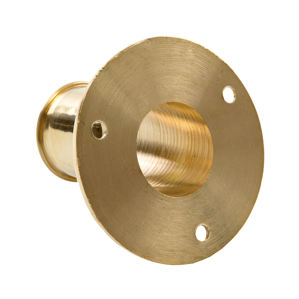 Whitecap Top-Mounted Flag Pole Socket Polished Brass - 1 ID [S-5002B]