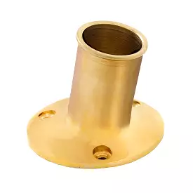 Whitecap Top-Mounted Flag Pole Socket Polished Brass - 1 ID [S-5002B]