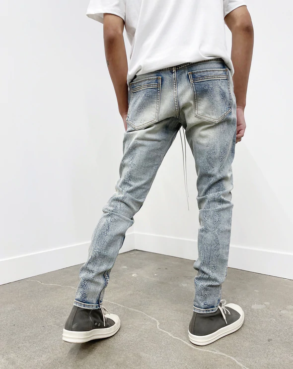 WILD WEST DENIM PANTS BLUE