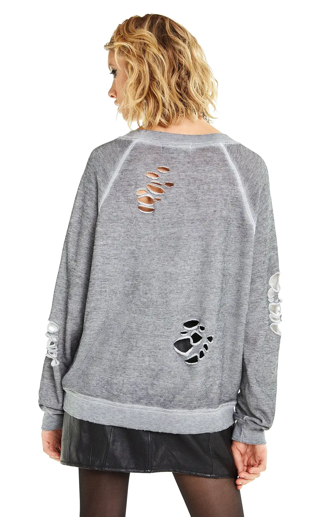 Wildfox Hell Yeah! Distressed Sommers Sweater