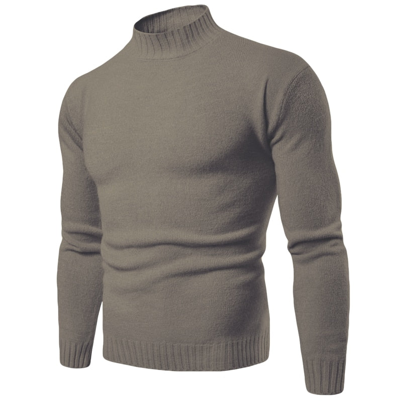 Winter Casual Knitted Turtleneck Knitwear Sweaters Pullover for Men