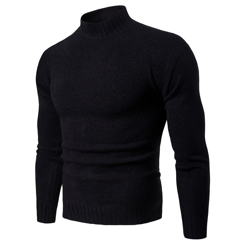 Winter Casual Knitted Turtleneck Knitwear Sweaters Pullover for Men