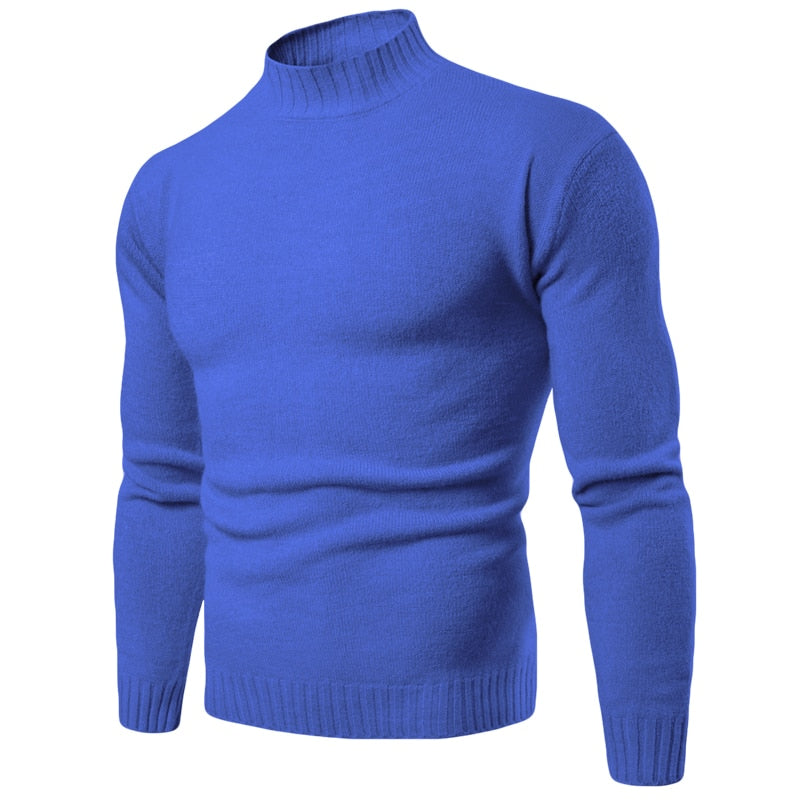 Winter Casual Knitted Turtleneck Knitwear Sweaters Pullover for Men