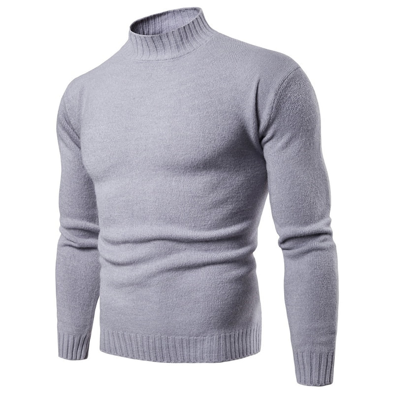 Winter Casual Knitted Turtleneck Knitwear Sweaters Pullover for Men