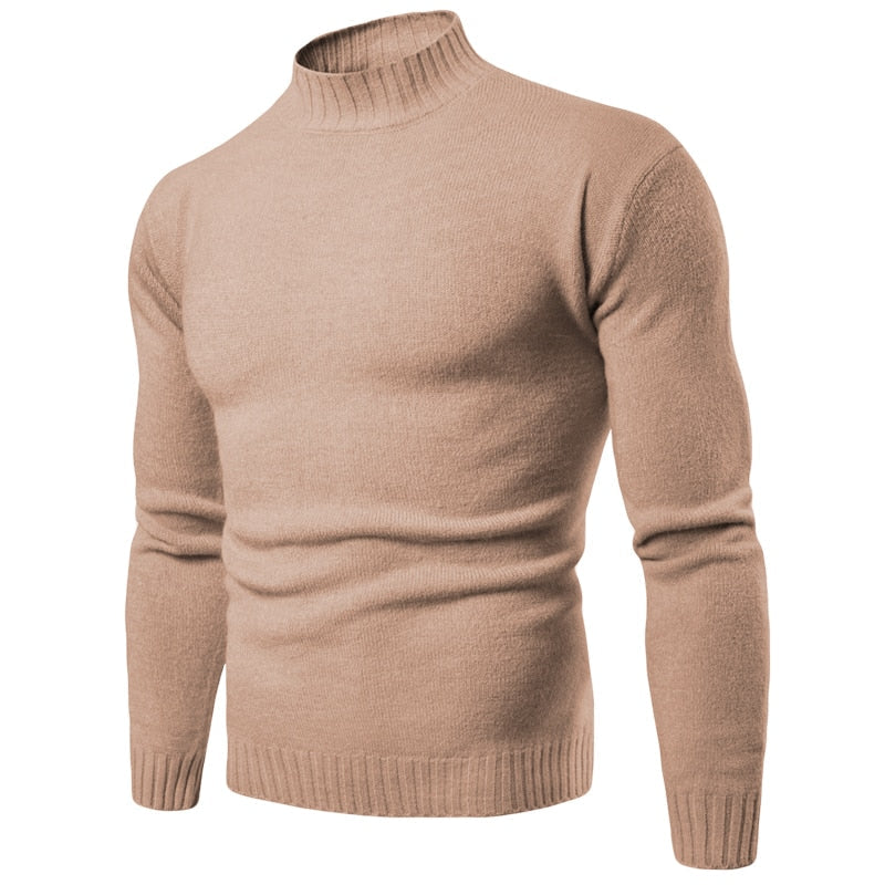 Winter Casual Knitted Turtleneck Knitwear Sweaters Pullover for Men