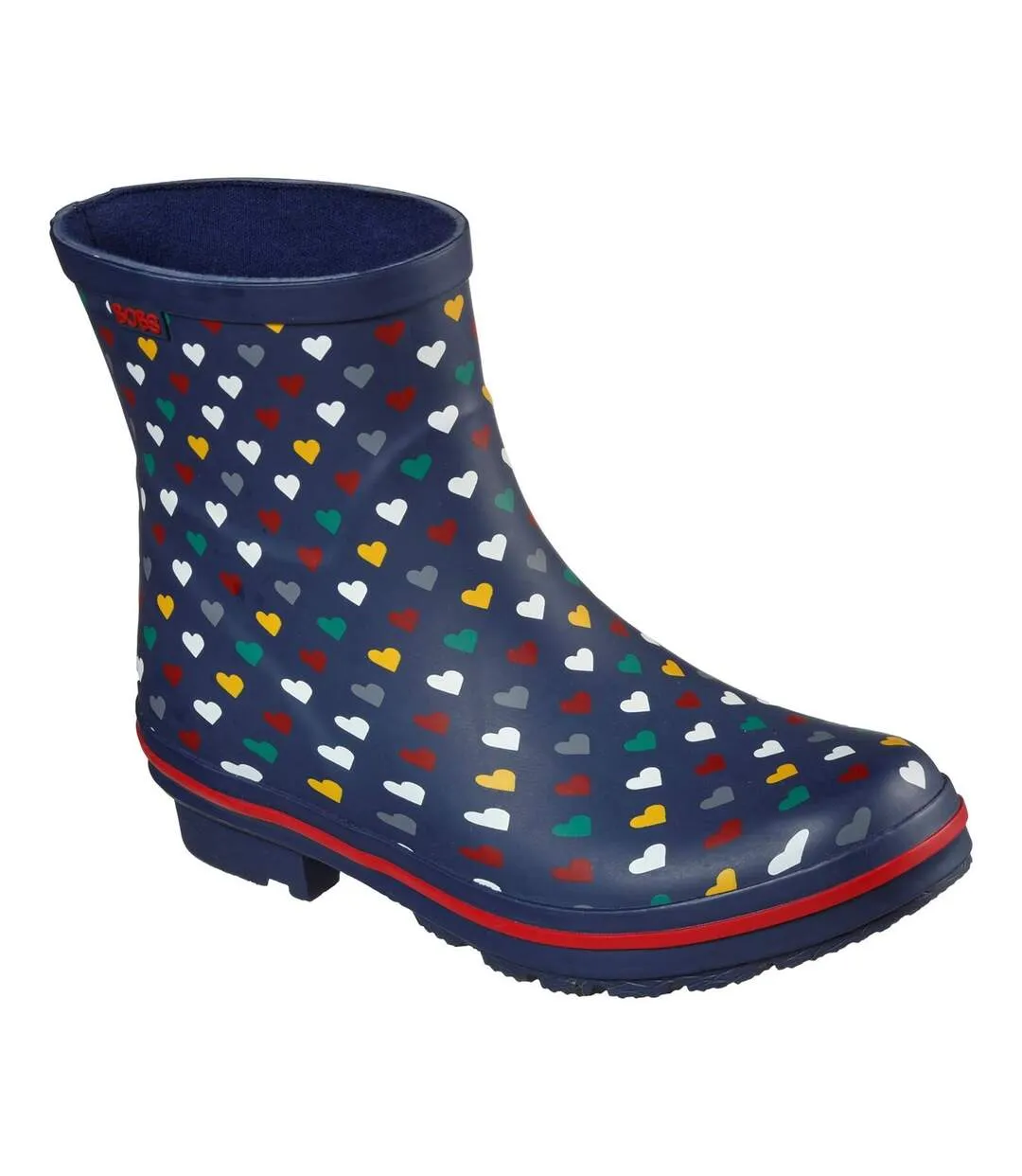 Womens/ladies bobs rain check love splash wellington boots navy Skechers