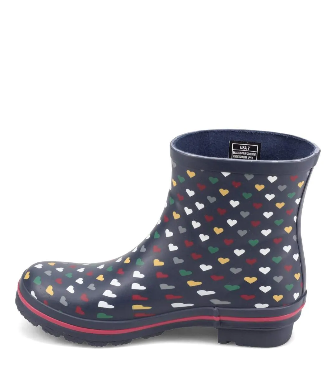 Womens/ladies bobs rain check love splash wellington boots navy Skechers