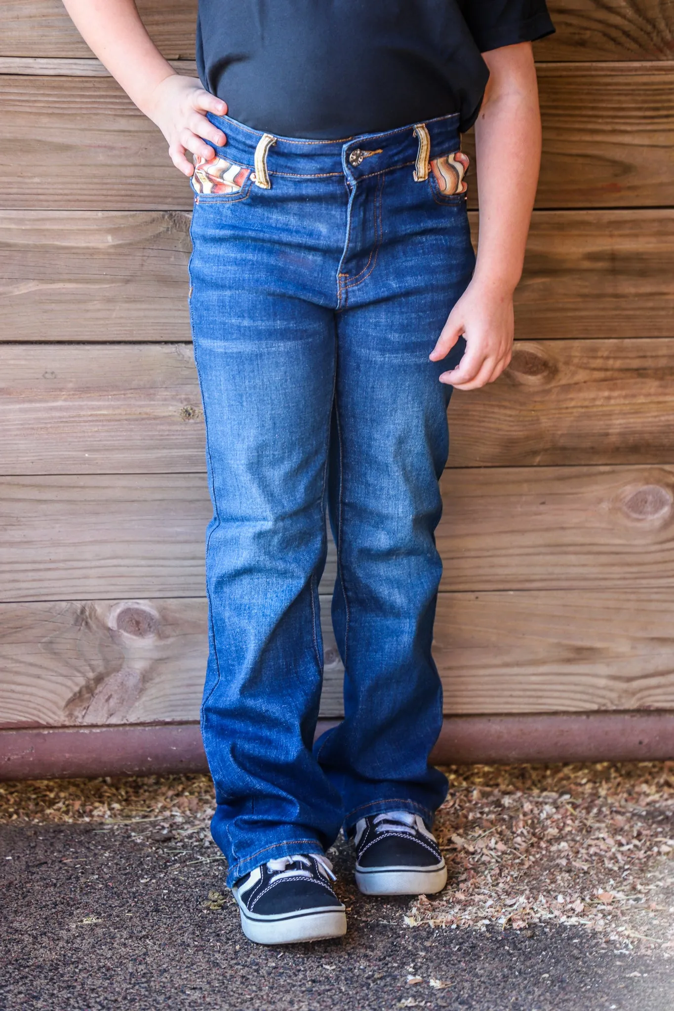 *YOUTH* SUNSET SERAPE BOOTCUT DENIM JEANS