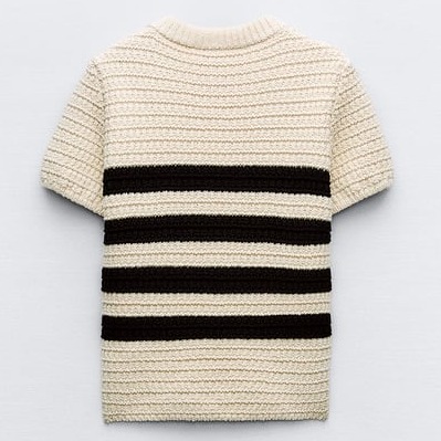 ZARA  |STRIPED KNIT SWEATER