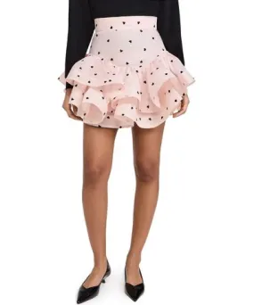 ZIMMERMANN Crush Flip Mini Skirt Pink Hearts 0P